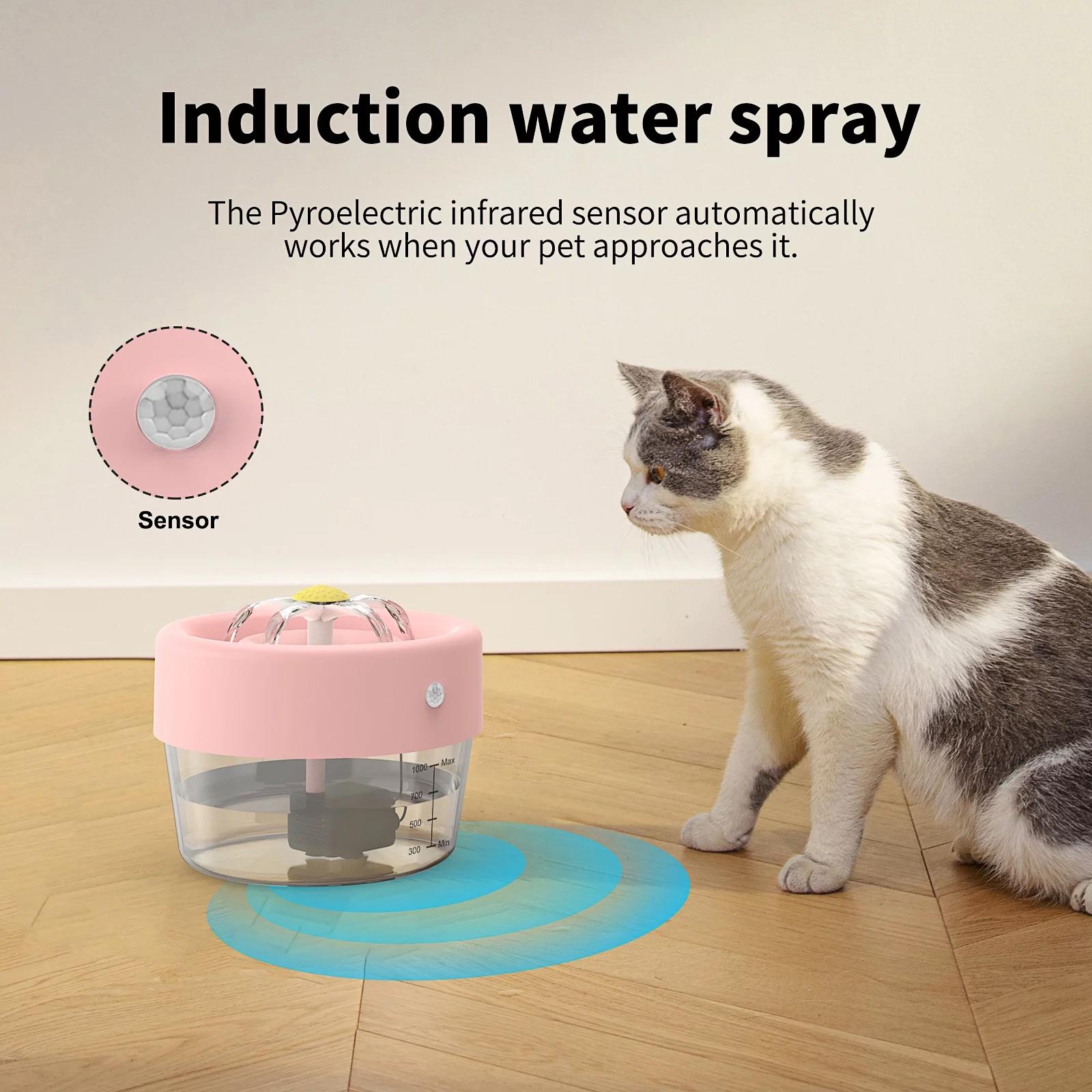 Fontaine à Eau Automatique Chat Chien - Filtre Intégré, Circulation Silencieuse - 17x14x12,5 Cm - 11